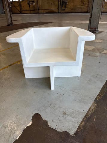 101 Copenhagen Brutus Lounge Chair - Bone White - Ongebruikt, Ophalen of Verzenden, Zo goed als nieuw, Wit, Scandinavisch/Brutalisme
