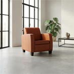 Leren fauteuil Joy - Toledo Terra (donkercognac) - Poten, Huis en Inrichting, Fauteuils, Nieuw, Ophalen of Verzenden, Eigentijds, Klassiek, Modern