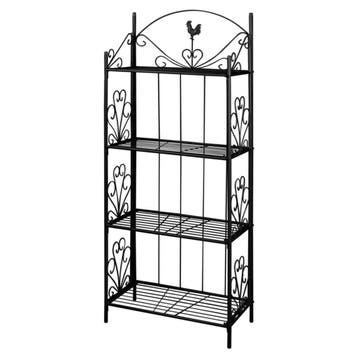 Plantenrek zwart 153cm | Retourdeal 41% Korting, Vierkant, Ophalen of Verzenden, Zo goed als nieuw, Metaal
