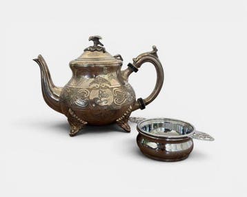 Theepot (2) - Verzilverd