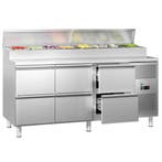 GGM Gastro | Saladette ECO - 1795x700mm - 6 lades - voor 8x, Verzenden, Nieuw in verpakking