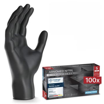 GGM Gastro | (10 stuks) ARNOWA | Wegwerpnitril handschoenen, Kleding | Heren, Schoenen, Verzenden, Zwart, Nieuw, Werkschoenen
