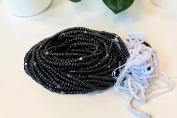 Waist Beads / Afrikaanse Heupketting -  Zwart Adunni (Tradit, Ophalen of Verzenden, Nieuw