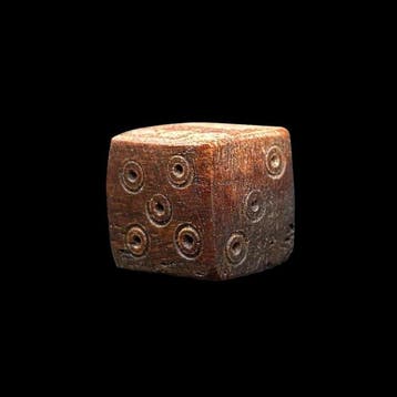 Oud-Romeins, Keizerrijk Been dobbelsteen - Ancient Roman