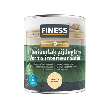 Finess Finess interieurlak zijdeglans 250 ml, donker eiken, Verzenden, Nieuw