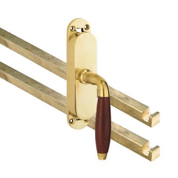 Kruk-espagnolet Bonton Bubinga rechts messing ongelakt, Verzenden, Nieuw