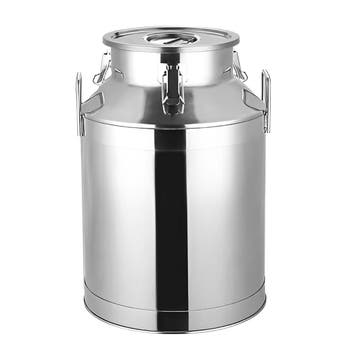 GGM Gastro | Melkkan met deksel - 25L - RVS - Ø320x420mm - |, Verzenden, Nieuw