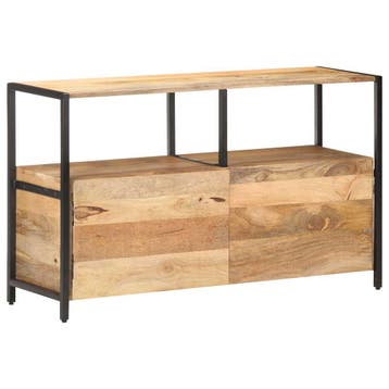 vidaXL Dressoir 110x35x65 cm massief mangohout, Verzenden, Nieuw, Overige houtsoorten, Minder dan 50 cm