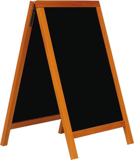 2dekans | BRASQ Krijtstoepbord Mahonie - 55x 85 CM -, Verzamelen, Posters, Zo goed als nieuw, Ophalen of Verzenden