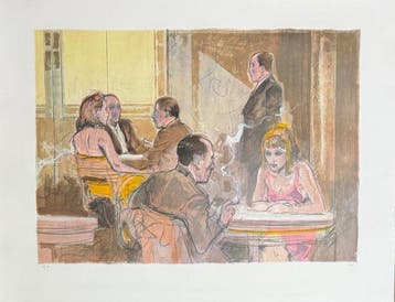 Alberto Sughi (1928 - 2012) - Donne al Bar