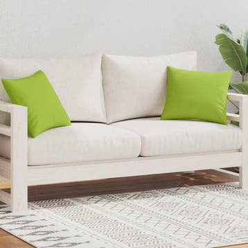 vidaXL Buitenkussens 45x45 cm appeltjesgroen 2 st, Huis en Inrichting, Verzenden, Nieuw, Groen