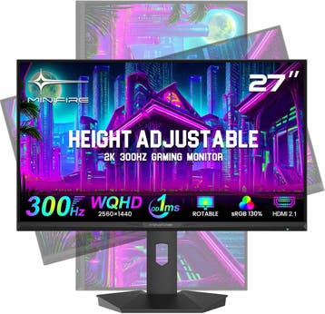 Gaming Monitor - Beeldscherm computer - 27 inch - 300Hz - QH, Computers en Software, Monitoren, Verzenden, Zo goed als nieuw