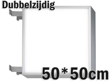 LED lichtbak 50x50cm - Dubbelzijdig, Verzenden