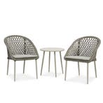 Café set Corsica - 2 stoelen + tafel, Verzenden, Nieuw, Hout