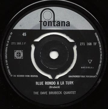 vinyl single 7 inch - The Dave Brubeck Quartet - Blue Ron..., Verzenden, Zo goed als nieuw, 7 inch, Pop