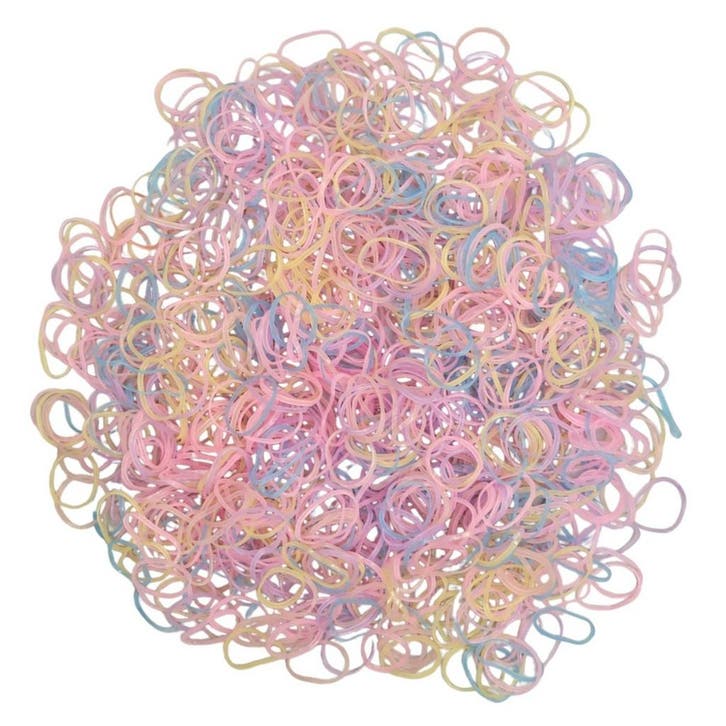 Fako Fashion - 1000x Gekleurde Mini Elastiekjes - Meisjes -, Sieraden, Tassen en Uiterlijk, Uiterlijk | Haarverzorging, Verzenden