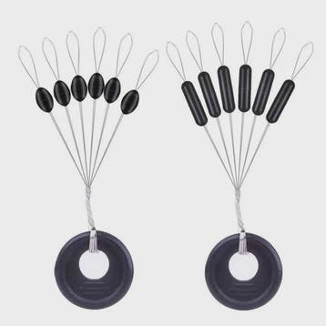 60x Vislijn Stopper Set - Rubber Silicon Space Beans & Cilin, Verzenden, Nieuw