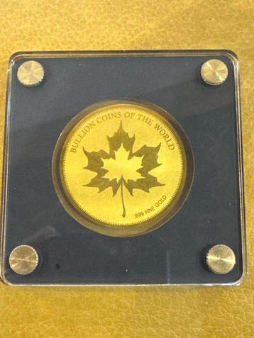 Tsjaad. 5000 Francs 2020 Maple Leaf ., 1/200 Oz (.999) mit