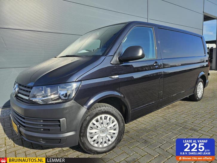 Volkswagen Transporter 2.0 TDI L2H1 Airco kasten 100% onderh, Auto's, Bestelauto's, Lease, Handgeschakeld, Overige kleuren, Financial lease