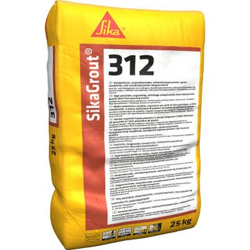 Sika Bouw Sikagrout 312 cementgebonden gietmortel 25 kg, zak, Verzenden, Nieuw