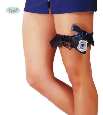 Kousenband met politie pistool, Ophalen of Verzenden, Nieuw