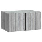 vidaXL Wandbeugel TV-kast Grijs sonoma 59,5 x 41 x 30 cm, Minder dan 50 cm, Verzenden, Nieuw, Minder dan 100 cm