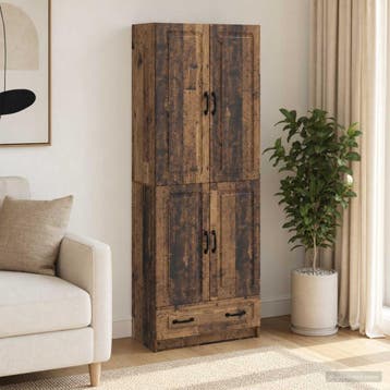 vidaXL Kastenset 2 st Oud hout Bewerkt hout, Minder dan 50 cm, Verzenden, Nieuw, Minder dan 100 cm