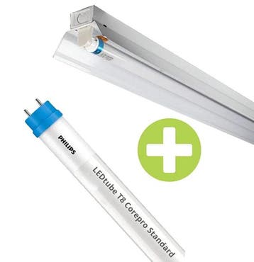 Philips LED TL Armatuur 120cm (enkel) met reflector, Ophalen of Verzenden