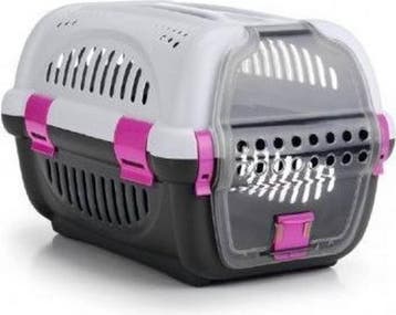 Beeztees Rhino - Reismand - Grijs/Roze - 51x34,5x33 cm, Ophalen of Verzenden, Zo goed als nieuw