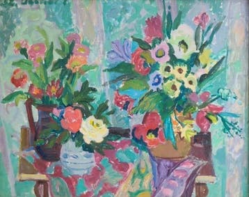 Ugocsai Antal (1942 - Two Bouquets