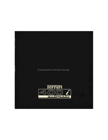 1979 FERRARI 400I AUTOMATIC BROCHURE 175/79, Nieuw, Ferrari, Author