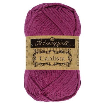 Scheepjes Cahlista - 128 tyrian purple - Katoen Garen, Ophalen of Verzenden, Nieuw