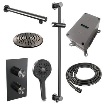 Brauer Gunmetal Edition Thermostatische Regendoucheset, Ophalen of Verzenden, Nieuw