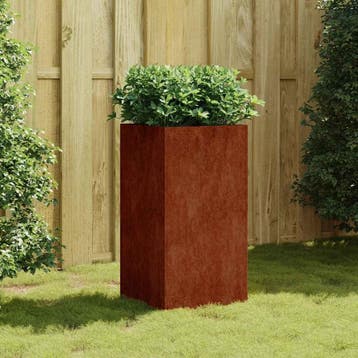 vidaXL Plantenbak 40x40x80 cm cortenstaal, Verzenden, Minder dan 60 cm, Nieuw, Metaal