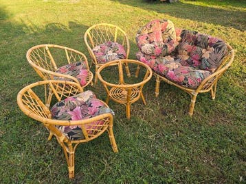 Zitgroep - Rattan - Een rattan tuinset