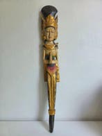 Balinees wandbeeld houtsnijwerk - Figuursnijwerk - Indonesië, Antiek en Kunst