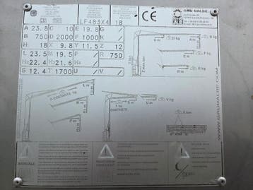 Dalbe HS232 bouwkraan 24 meter. Bouwjaar 2018., Hijswerktuig