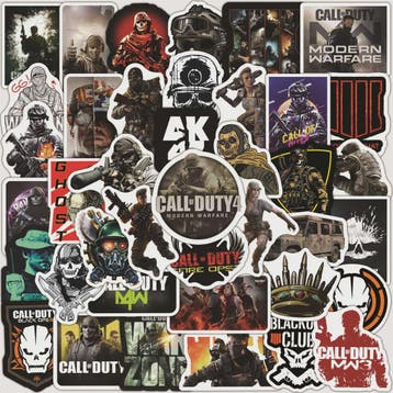 Call of Duty Game Stickers: 10/30/50/100 Stuks Waterdichte G, Spelcomputers en Games, Verzenden, Nieuw