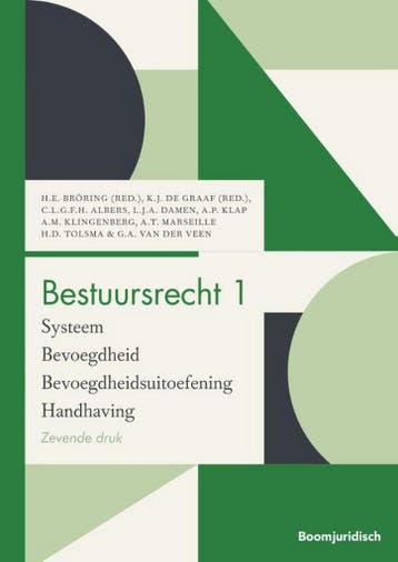 9789462900554 Boom Juridische studieboeken - Bestuursrecht 1, Boeken, Verzenden, Zo goed als nieuw