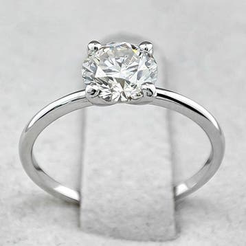 Ring - 14 karaat Witgoud, I/VVS2 - 1.04ct. tw. Diamant, Nieuw