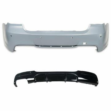 Sportlook achterbumper met diffusor BMW E90 en LCI PDC B9104, Nieuw, BMW