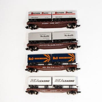 Atlas N - 3744/3748/3749/3752 - Modeltrein goederenwagon (4), Nieuw