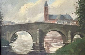 E. Douwes (XX) - Steenen Brug te Roermond, Antiek en Kunst