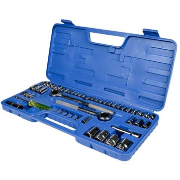 Benson 52-delige doppendoos - Inclusief adapters en ratel..., Ophalen of Verzenden, Nieuw