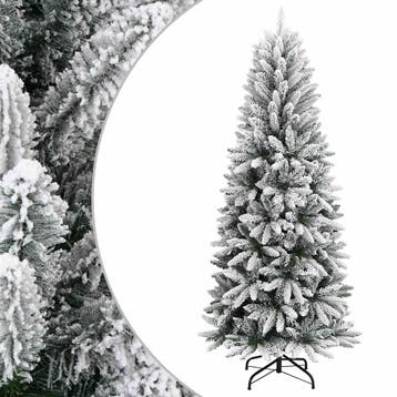 vidaXL Kerstbomen Warmwit PVC en Plastic en Staal en PE, Diversen, Verzenden, Nieuw