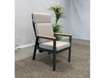 Te Velde tuinmeubelen palazzo aluminium-teak tuinstoel, Tuin en Terras, Nieuw, Aluminium, Verstelbaar