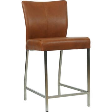 Leren barkruk Revolt laag - Granada Savannah (cognac) -, Nieuw, Leer, Ophalen of Verzenden, 90 cm of meer