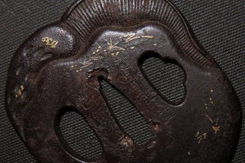 Katana - Gesmeed ijzer - C6-291 Mashroom Tsuba : Shoami -