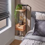 Nachtkastje Jop klein met 1 lade, Huis en Inrichting, Slaapkamer | Nachtkastjes, Minder dan 45 cm, Verzenden, Nieuw, 70 cm of meer