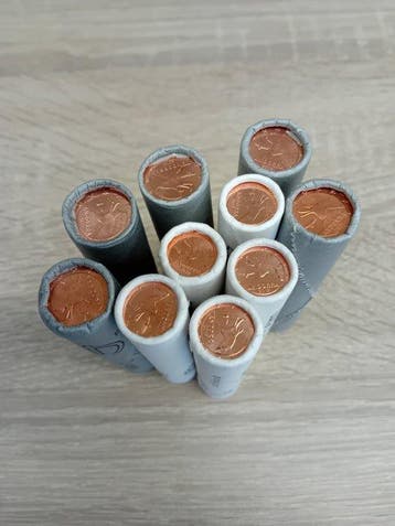 Andorra. 1 Cent / 2 Cent 2019 (500 coins) in 10 Rolls